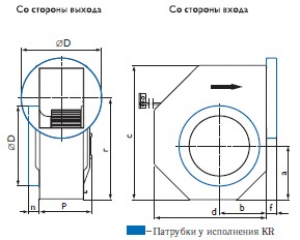 Центробежный вентилятор RFT 355 DKR